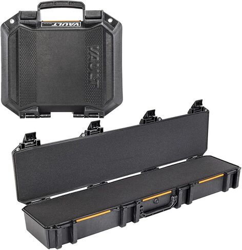Pelican V770 Vault Single Scoped Rifle Case, Black, Bundle with V100 Vault Small Pistol Black Case in Saudi Arabia