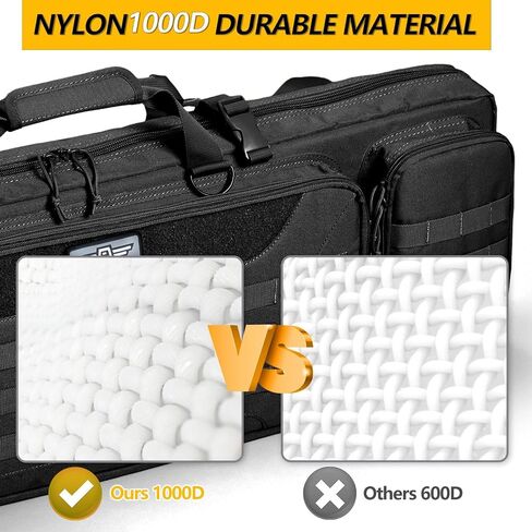 36" 42" 48" Double Long Gun Bag Nylon 1000D Soft Case Backpack Rifle Shotgun Pistol Transportation for Hunting Shooting Range, Firearm Transportation with Lockable Zipper and Molle System in Saudi Arabia