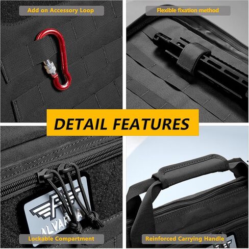36" 42" 48" Double Long Gun Bag Nylon 1000D Soft Case Backpack Rifle Shotgun Pistol Transportation for Hunting Shooting Range, Firearm Transportation with Lockable Zipper and Molle System in Saudi Arabia