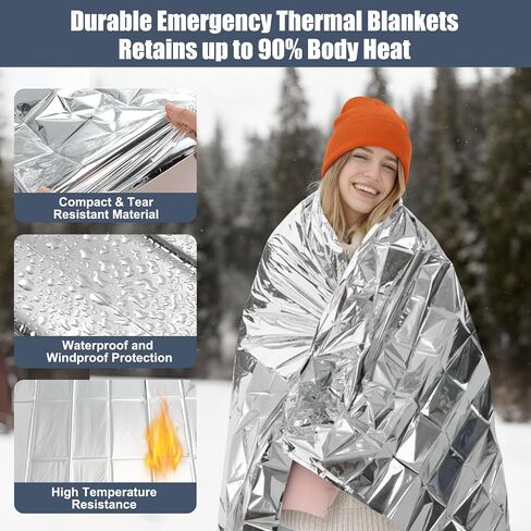300 Pcs Homeless Care Package Supplies Bulk Winter Emergency Blankets Beanies Hat Gloves Scarves Socks Drawstring Bags for Men Women Cold Weather Camping Outdoor Survival Kit (2 Colors) in Saudi Arabia