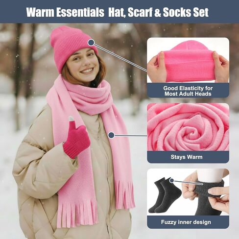 300 Pcs Homeless Care Package Supplies Bulk Winter Emergency Blankets Beanies Hat Gloves Scarves Socks Drawstring Bags for Men Women Cold Weather Camping Outdoor Survival Kit (2 Colors) in Saudi Arabia