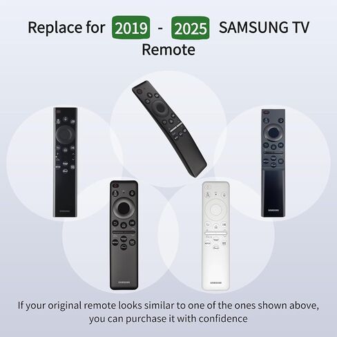 Replacement Remote Control for All Samsung Smart TVs 2019-2025, with Voice Control, No Solarcell in Saudi Arabia
