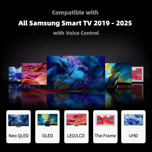 Replacement Remote Control for All Samsung Smart TVs 2019-2025, with Voice Control, No Solarcell in Saudi Arabia
