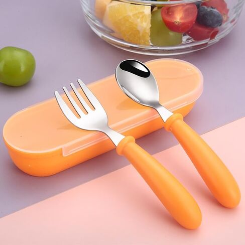 3 In 1 Camping Utensil Set, Reusable Tableware Set With Box, Travel Utensils, Portable Utensils Set, For Travel Picnic Camping Or Daily Use, Yellow in Saudi Arabia