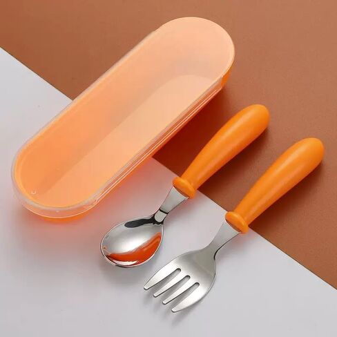 3 In 1 Camping Utensil Set, Reusable Tableware Set With Box, Travel Utensils, Portable Utensils Set, For Travel Picnic Camping Or Daily Use, Yellow in Saudi Arabia