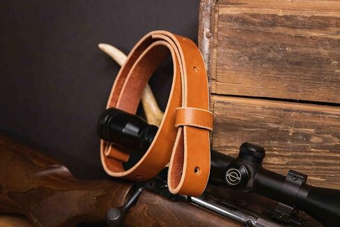 The Hunter -1" Wide Leather Rifle Sling by Nohma Leather in Saudi Arabia
