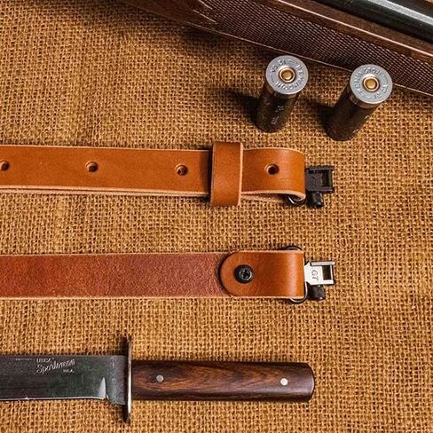 The Hunter -1" Wide Leather Rifle Sling by Nohma Leather in Saudi Arabia