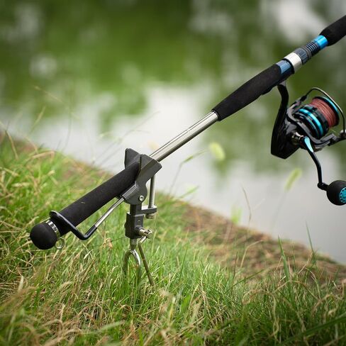 Fishing Rod Holder for Ground, Aluminum Bank Rod Holder, Bank Fishing Rod Rack Stand, Upgraded Fishing Gear, 360° Adjustable - 2 Pack in Saudi Arabia