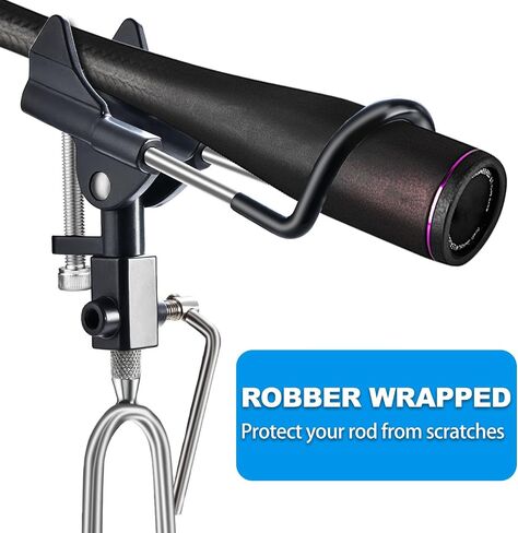 Fishing Rod Holder for Ground, Aluminum Bank Rod Holder, Bank Fishing Rod Rack Stand, Upgraded Fishing Gear, 360° Adjustable - 2 Pack in Saudi Arabia