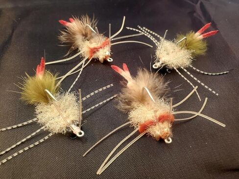 8 Strong Arm Crab Flies, Permit Fly Selection, Bonefish, Merkin in Saudi Arabia