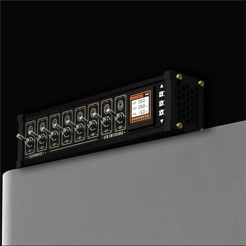 8 Port USB Docking Station, 8 Ports USB C Splitter, 8-Way Switch Total + Voice Control, 1.54-inch IPS Color Screen, 10 Levels Brightness Adjustment, for Phones, Tablets, Gadgets in Saudi Arabia