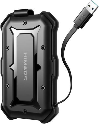 حاوية القرص الصلب الخارجي HIMARS USB 3.0، 2.5 بوصة، مقاومة للماء والصدمات، متوافقة مع النوع C [US-2566] in Saudi Arabia