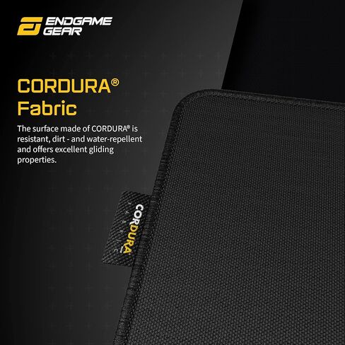 لوحة ماوس ألعاب ENDGAME GEAR MPC 1200 Cordura، وسادة مكتب مضادة للانزلاق، مقاس 47.24 بوصة × 23.62 بوصة، إصدار ستيلث، أسود in Kuwait