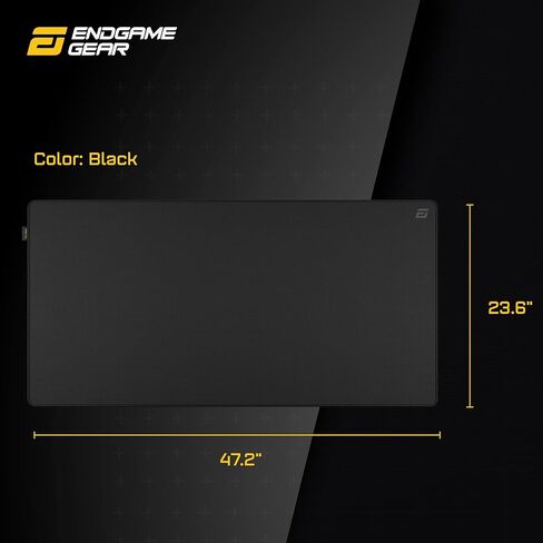 لوحة ماوس ألعاب ENDGAME GEAR MPC 1200 Cordura، وسادة مكتب مضادة للانزلاق، مقاس 47.24 بوصة × 23.62 بوصة، إصدار ستيلث، أسود in Kuwait