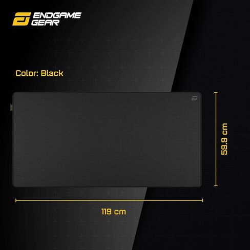 لوحة ماوس ألعاب ENDGAME GEAR MPC 1200 Cordura، وسادة مكتب مضادة للانزلاق، مقاس 47.24 بوصة × 23.62 بوصة، إصدار ستيلث، أسود in Kuwait