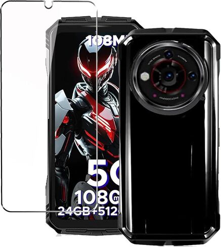 حافظة لهاتف TCL 60 XE NXTPAPER 5G/TCL 50 XL 5G مع واقي شاشة من الزجاج المقسى، غطاء واقٍ من مادة TPU المرنة الناعمة المقاومة للصدمات من السيليكون - شفاف in Kuwait