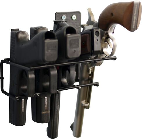 BOOMSTICK Gun Handgun Black Vinyl Coated Pistol Wall Mount Rack in Kuwait