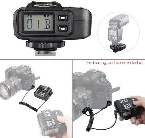 مستقبل مشغل فلاش لاسلكي من Godox X1R-N TTL 2.4G لكاميرا Nikon DSLR لكاميرا X1N Trigger + قماشة تنظيف Andoer in Saudi Arabia