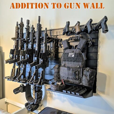 GOHIKING Metal Gun Rack Wall Mount Rifle Shotgun Hooks and Bow Mount Hangers with Soft Padding Heavy Duty Wall Gun Rack Display Stand in Saudi Arabia