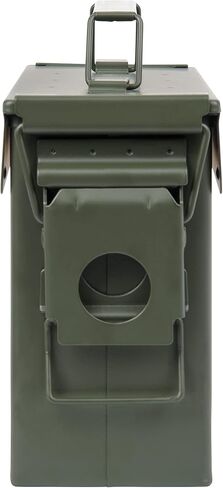 Allen Company Classic Steel Ammo Box, Lockable & Waterproof Lid, 2 Sizes: .30 / .50 Caliber, Army Green in Saudi Arabia