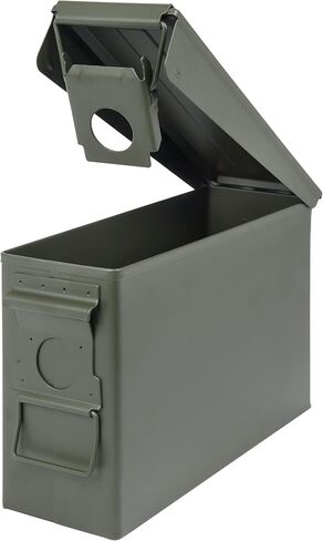 Allen Company Classic Steel Ammo Box, Lockable & Waterproof Lid, 2 Sizes: .30 / .50 Caliber, Army Green in Saudi Arabia