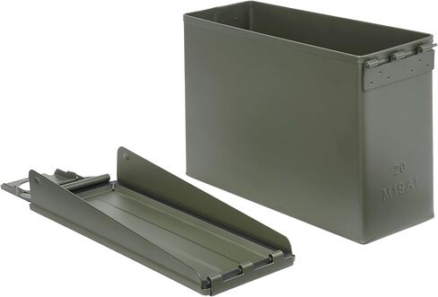Allen Company Classic Steel Ammo Box, Lockable & Waterproof Lid, 2 Sizes: .30 / .50 Caliber, Army Green in Saudi Arabia