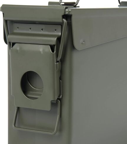 Allen Company Classic Steel Ammo Box, Lockable & Waterproof Lid, 2 Sizes: .30 / .50 Caliber, Army Green in Saudi Arabia