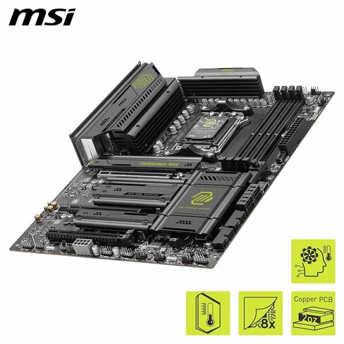 MSI MAG B850 Tomahawk MAX WiFi Motherboard, ATX - Supports AMD Ryzen 9000/8000 / 7000 Processors, AM5-80A SPS VRM, DDR5 Memory Boost 8400+ MT/s (OC), PCIe 5.0 x16, M.2 Gen5, Wi-Fi 7, 5G LAN (Renewed) in Saudi Arabia