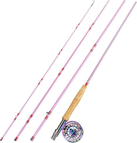 Sougayilang Fly Fishing Rod Reel Combo,Ultra Light Potable Fly Rod with Powerful Reel and Accessories Good Starter Kit in Saudi Arabia
