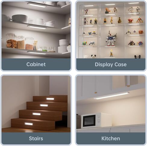 Motion Sensor for Cabinet Lights, Dimmable, Adjustable Color Temperature, Magnetic Mount, for Kitchens Closets Hallways Bathrooms Stairway (Motion Control) in Saudi Arabia