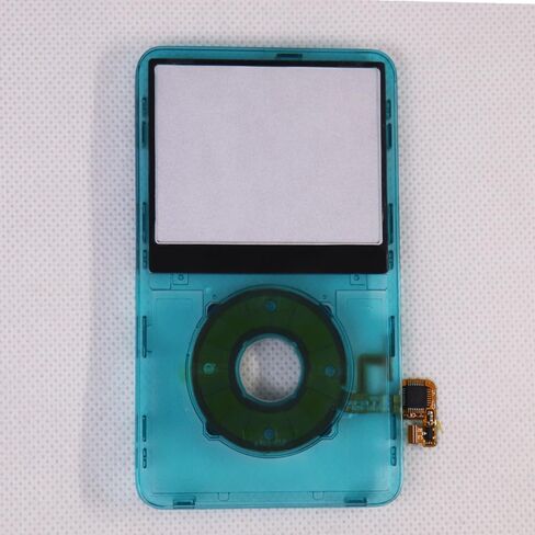 غطاء حماية أمامي من البلاستيك الأزرق الشفاف مع زر مركزي لعجلة النقر لأجهزة iPod 5th 5.5Gen Video 30GB 60GB 80GB in Kuwait