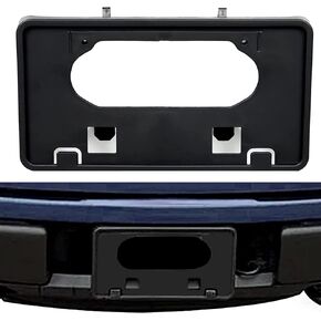 ECOTRIC for 2009-2014 Ford F150 Front Bumper License Plate Holder Frame Mounting Bracket Black, Replacement for # 9L3Z17A385A FO1068134 9L3Z-17A385-A in Saudi Arabia