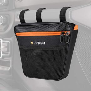 JOYTUTUS Passenger Grab Handle Storage Bag, Phone Holder Storage Organizer Bag, Multi-Purpose Pouch Organizer Bag Compatible with Wrangler CJ YJ TJ JK JL 1965 to 2023 & JT Gladiator 2020 to 2023 UTV