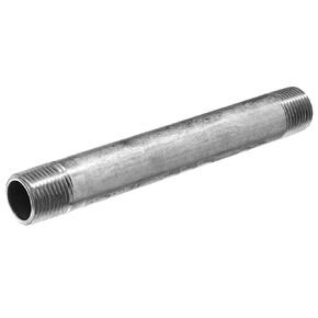 USA SEALING ZUSA-PF-5779 Aluminum Schedule 40 Pipe Nipple Threaded on Both Ends, 3/4" NPT, 6" Long,Silver
