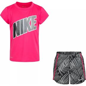Nike Baby-Girls Graphic T-Shirt and Shorts 2-Piece SetTracksuit in Saudi Arabia