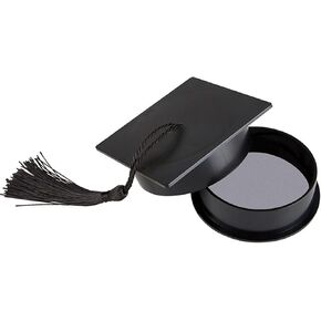 صندوق هدايا قبعة التخرج باللون الأسود من Needzo، حاوية فارغة لهدايا التخرج لعام 2024، مقاس 3 × 1 بوصة in Kuwait