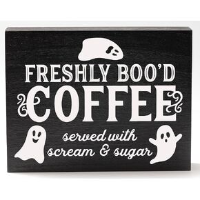 Mourning Coffee Sign - Gothic Kitchen Decor for Witchy Decor Aesthetic and Halloween Kitchen Decor