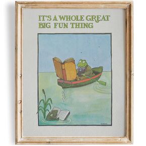 Bookish Frog Art Print - 8x10 (Unframed) | A Whimsical Addition to Your Reading Nook | Living Room Décor | Bedroom Wall Art
