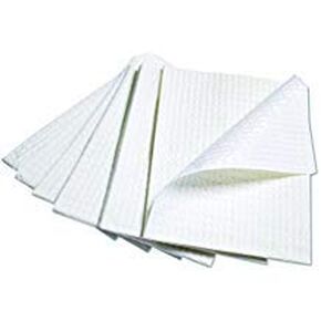 مريلة أسنان TIDI 917459 Choice، أرجواني (لافندر)، 3 طبقات، 13 بوصة عرض × 18 بوصة طول (عبوة من 500) ― مرايل أسنان يمكن التخلص منها ― منقوشة ― مناديل ثنائية الطبقات ― ظهر بولي للمساعدة في منع التسرب ― مناشف الأظافر ― المرايل الوشم in Kuwait