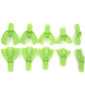 Dental Impressions Trays, 12pcs Autoclave Perforated Trays for Adult&Kids (Multicolor)
