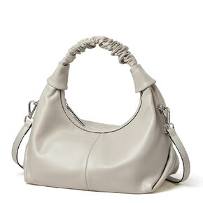 DORIS&JACKY Leather Top Handle Handbags For Women Designer Hobo Tote Clutch Purse With Adjustable Long Strap