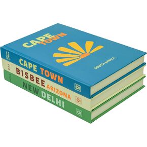 INNAMO Decorative Books for Home Decor, Colorful Preppy Books, Real Pages Coffee Table Books, Book Decor Set of 3 Decor Books for Coffee Table, Bookshelf & Desk, Libros Decorativos para Mesa de Centro
