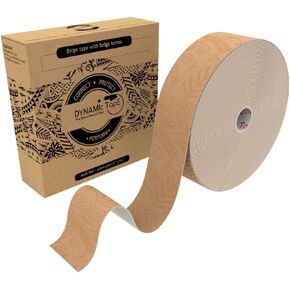 Dynamic Tape | Biomechanical Adhesive Tape | Physio Tape for Knee, Ankle, Shoulder, Leg, Muscle Support | Sports Tape for Football, Rugby, and More - Ideal for Athletes | Beige 2" x 101 ft Roll