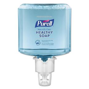 PURELL Brand CLEAN RELEASE Technology (CRT) HEALTHY SOAP Naturally Clean Foam, Fragranced with Essential Oils, 1200 mL Refill for PURELL ES4 Manual Soap Dispenser (Pack of 2) - 5071-02
