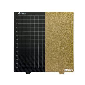FYSETC 3D Printer QID X-Pro Spring Steel Bed 230 x150mm/9.0x5.9in Double Sides Textured PEI Powder Removable Build Plate with Sticker Base Printing Hotbed Cover for Replicatr QI X-Pro Creator Pro