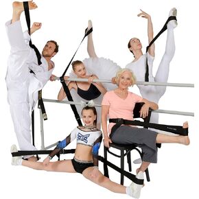 Si-Stretcher Stretching and Flexibility aid for Martial Artists, Dancers, Gymnasts, Cheerleaders, Physical Therapy, Yoga, Pilates & Athletes A Comfortable Stretching Band/Strap in Saudi Arabia