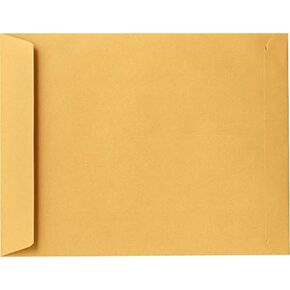 LUXPaper 9 x 12 Open End Envelopes | Brown Kraft | 24lb. Text | 50 Qty