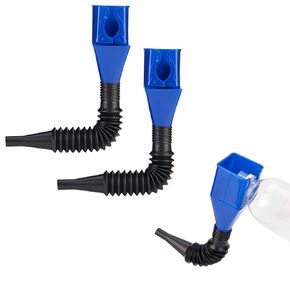 Flexible Draining Tool Snap Funnel,2Pcs Retractable Automotive Fuel Funnel,Universal Plastic Clasp Funnel,Oil Snap for Cars and Motorcycles
