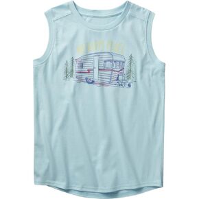 Carhartt Girls' Sleeveless Crewneck Happy Place T-Shirt
