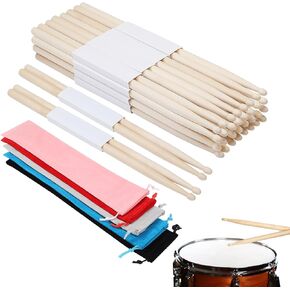 18 Pairs Drum Sticks 5A Classic Maple Wood Drumsticks Wood Tip Drumstick（ Bring 5 Drum Stick Bags）